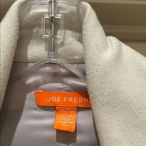 Joe Fresh Light Gray Moto-Style Jacket blazer Size XS. Soft beautiful fabric - Picture 2 of 5